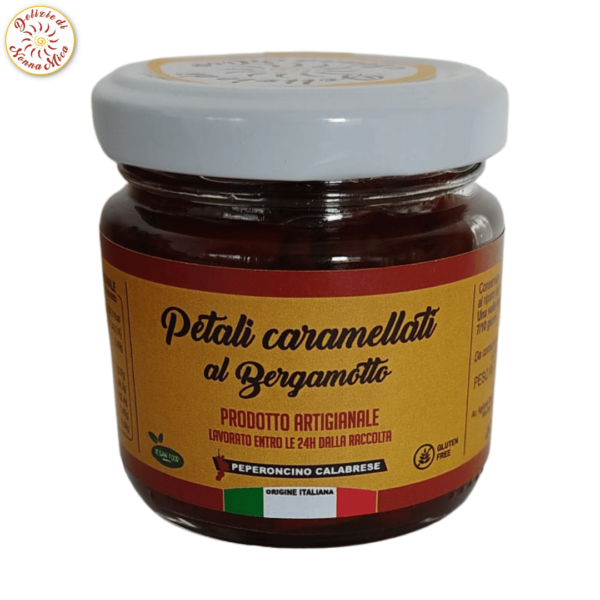 Delizie di nonna Mica - Petali di peperoncino calabrese caramellati al bergamotto